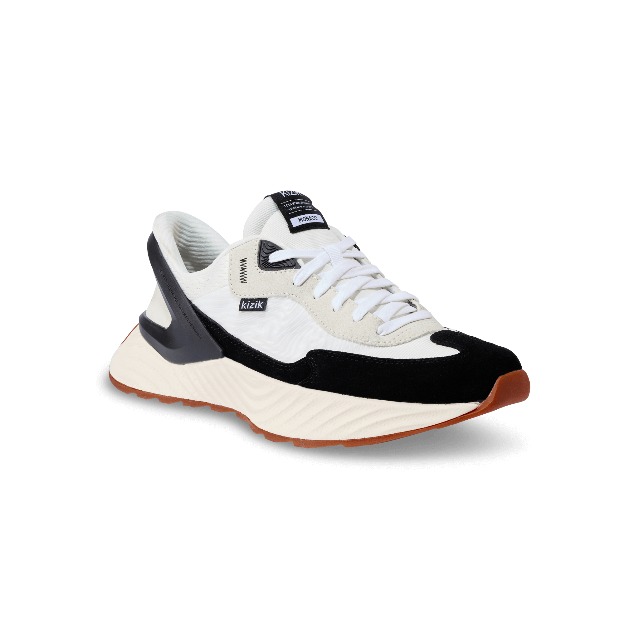 Heren Monaco - White/Black